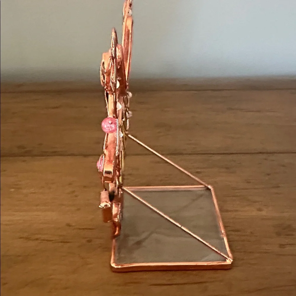 Vintage Stained Glass Angel Fairy Tea Light Candle Holder